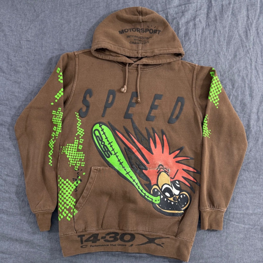 Travis Scott Cactus Jack Cross System Hoodie Small Brown Speed Motorsport